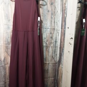 HALARA Burgundy Straight Leg Jumpsuit XL